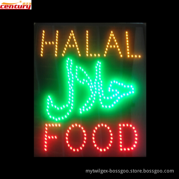 wholesale china factory price halal food animated led sign